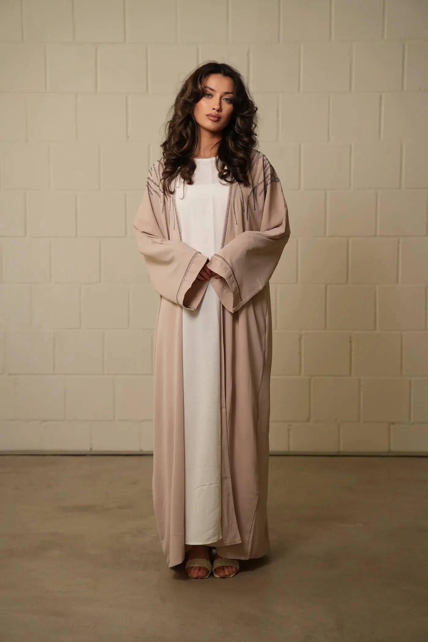 Emirate abaya - lightbeige Losyana.Shop