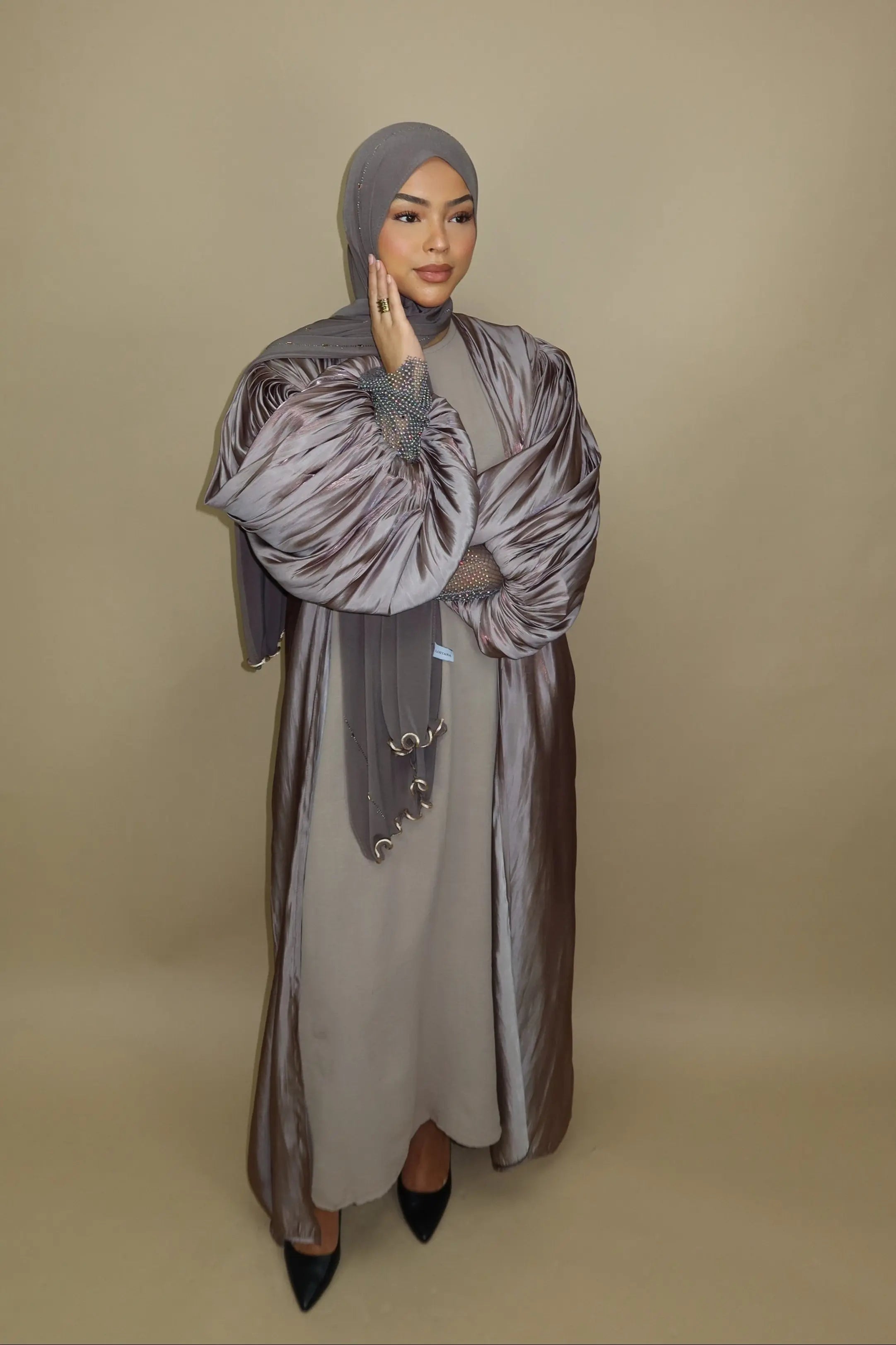 Emirate abaya - Mocca Losyana.Shop