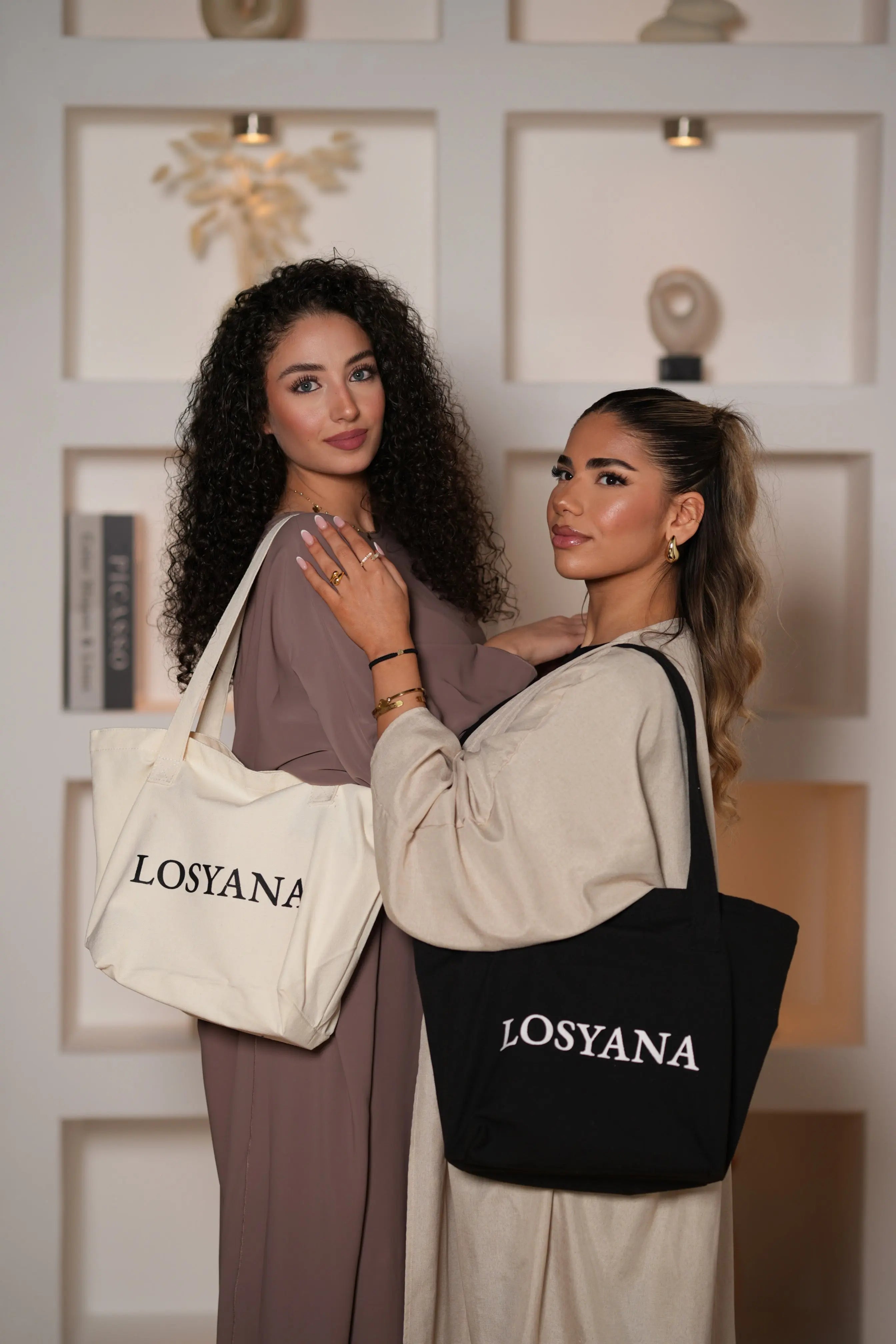 Tote Bag -  Beige Losyana