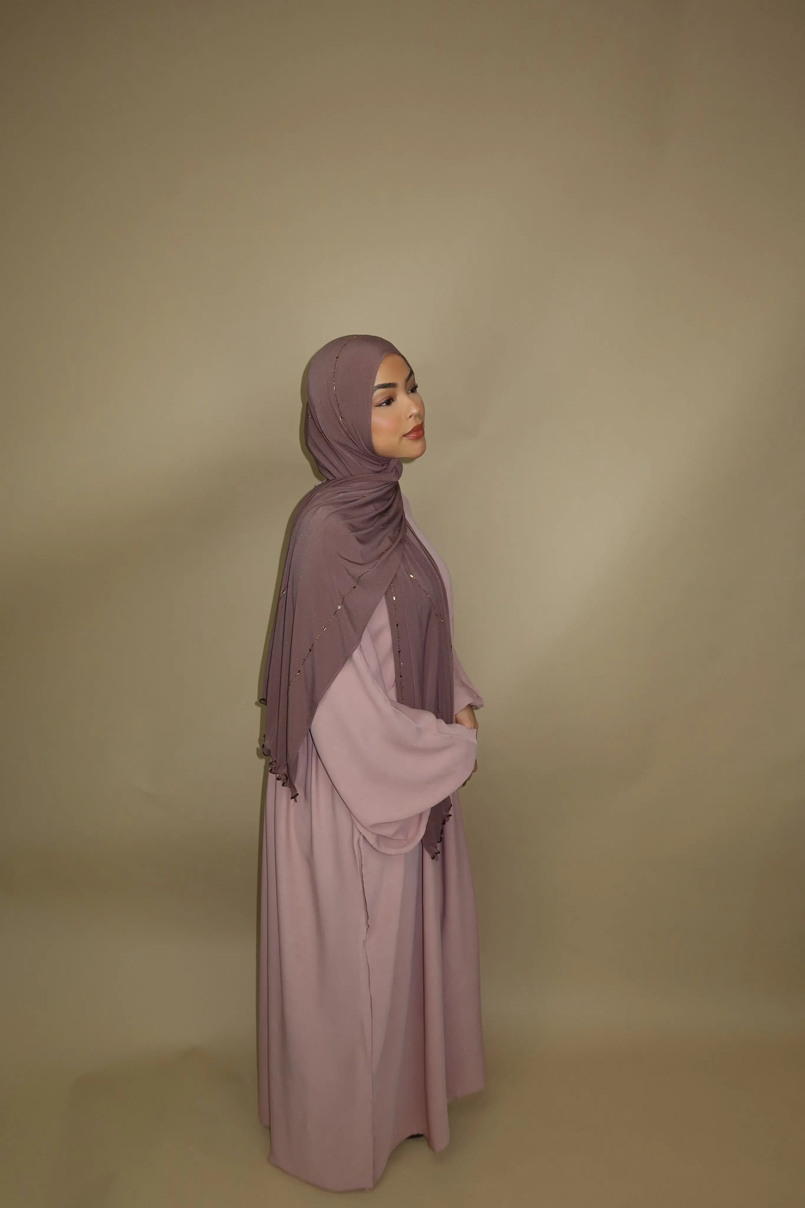 Balloon Abaya - Peach Losyana.Shop