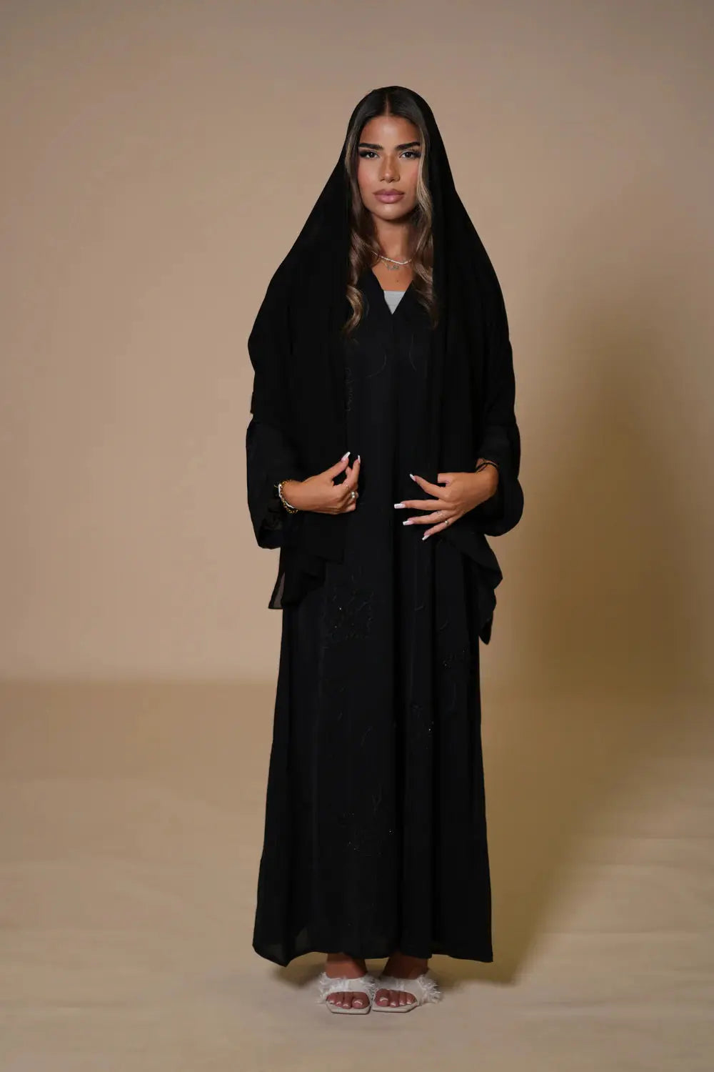 Dubai Abaya - Black Losyana.Shop