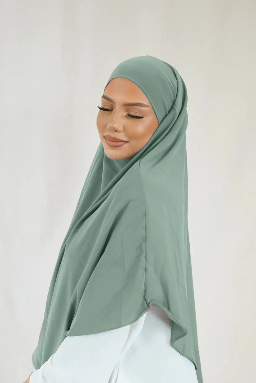 Short Khimar - Mint Losyana.Shop