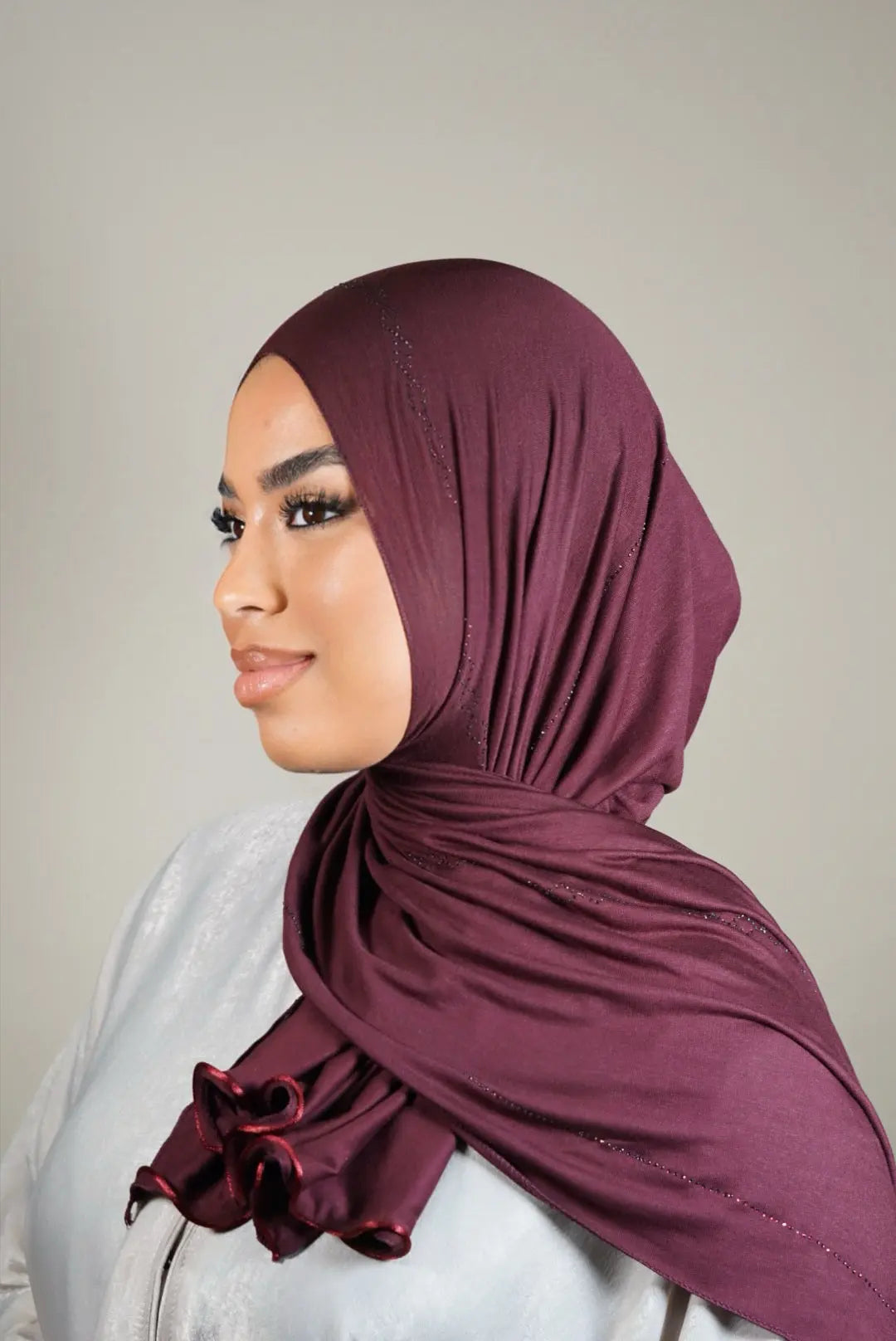 Diamond Jersey 3 - dark berry Losyana.Shop