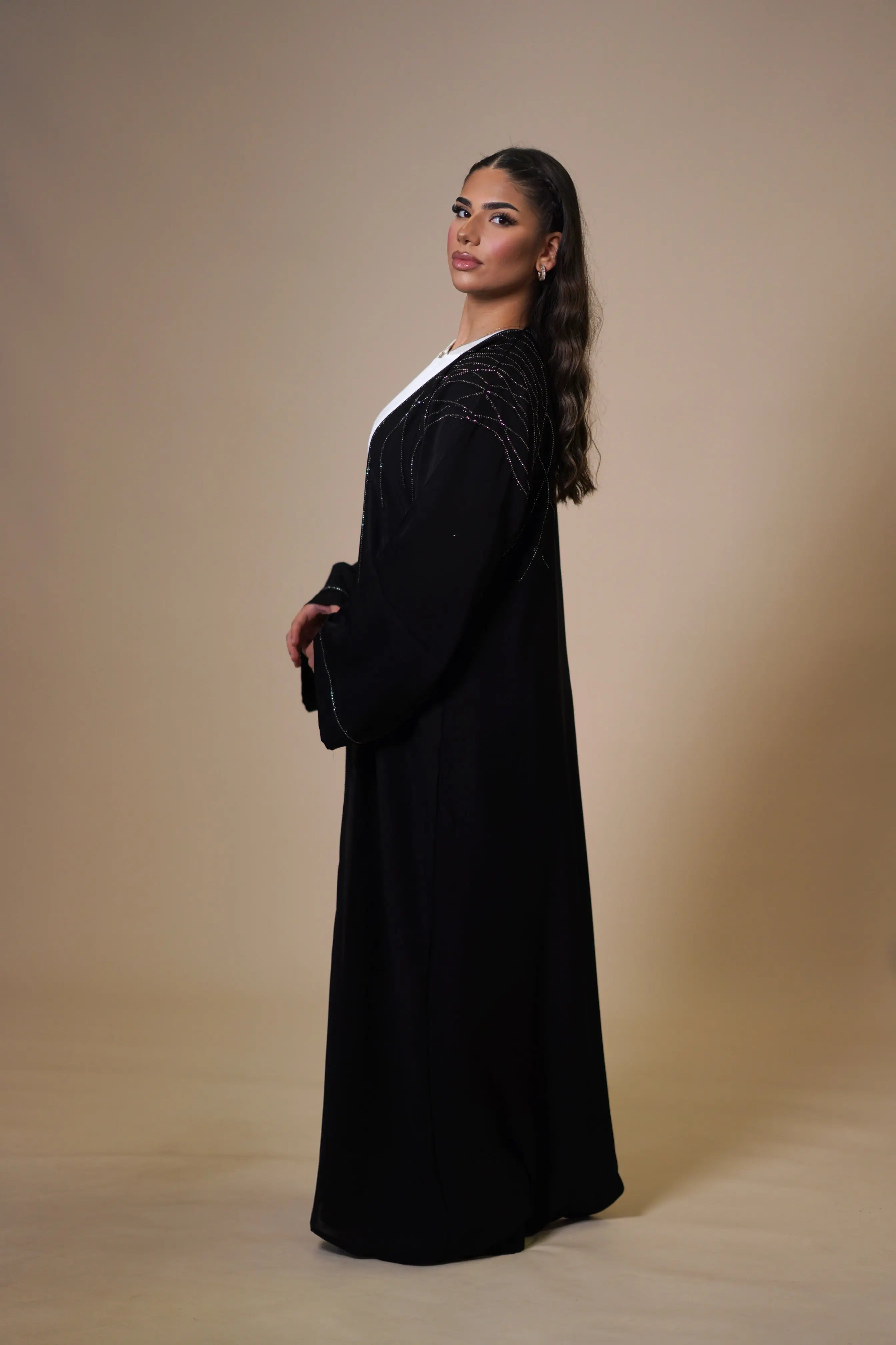 Emirate abaya- black Losyana.Shop