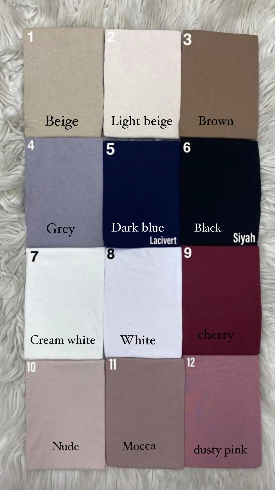 fold underscarf bone open Losyana.Shop