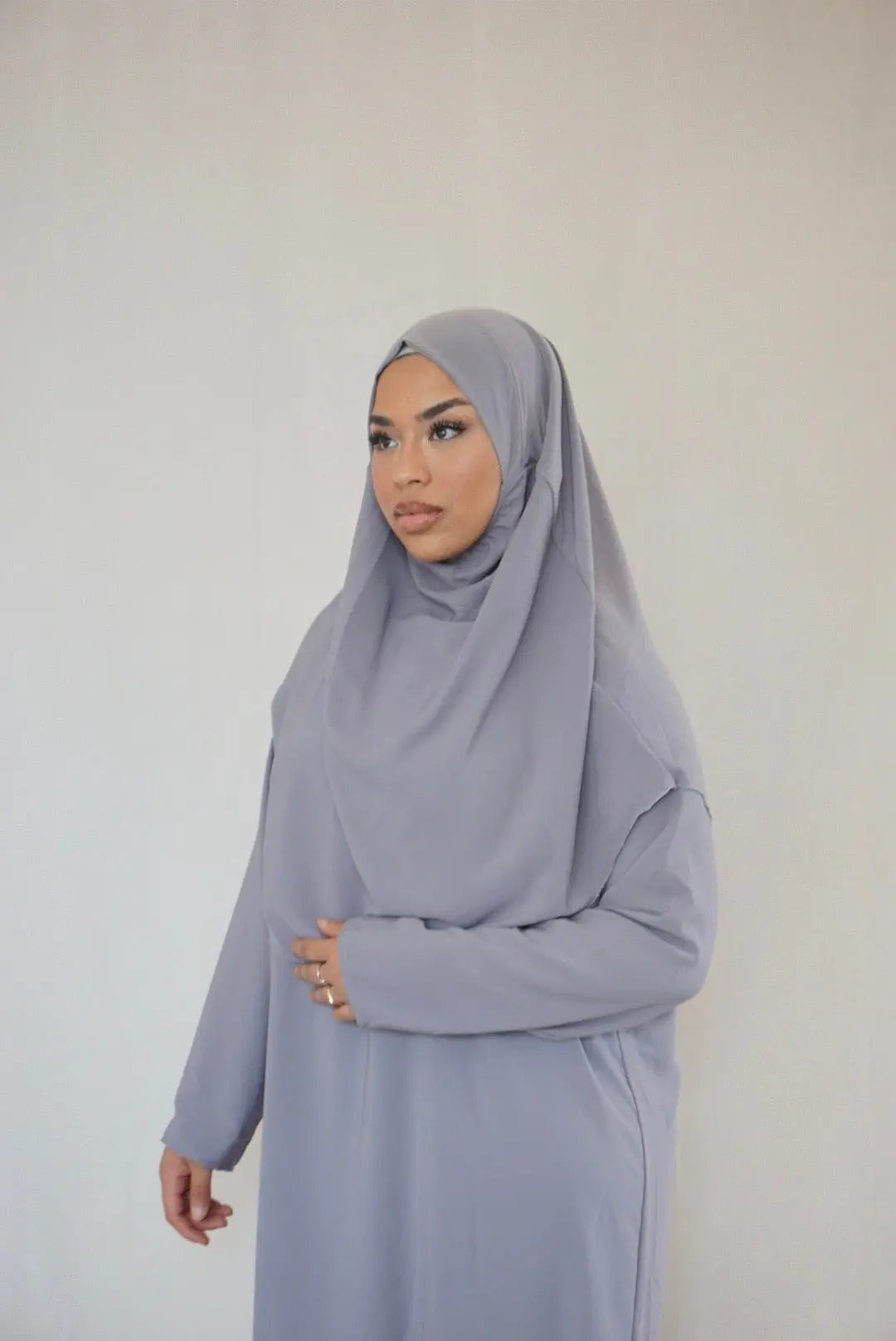 Gebedskleding Medina Silk - Lavendel Grey Losyana.Shop